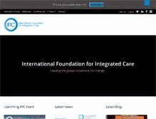 Tablet Screenshot of integratedcarefoundation.org